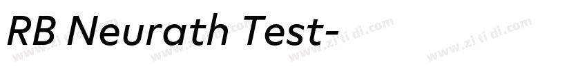 RB Neurath Test字体转换